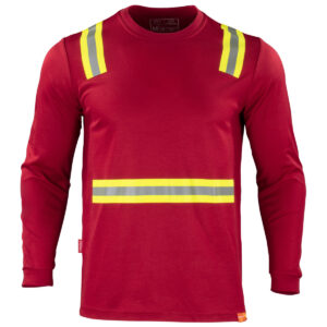 Polera Hibrida Hi-Vis con reflectante