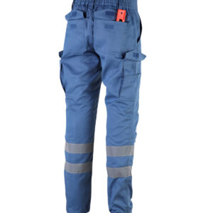Pantalón cargo gabardina practical line con reflectante